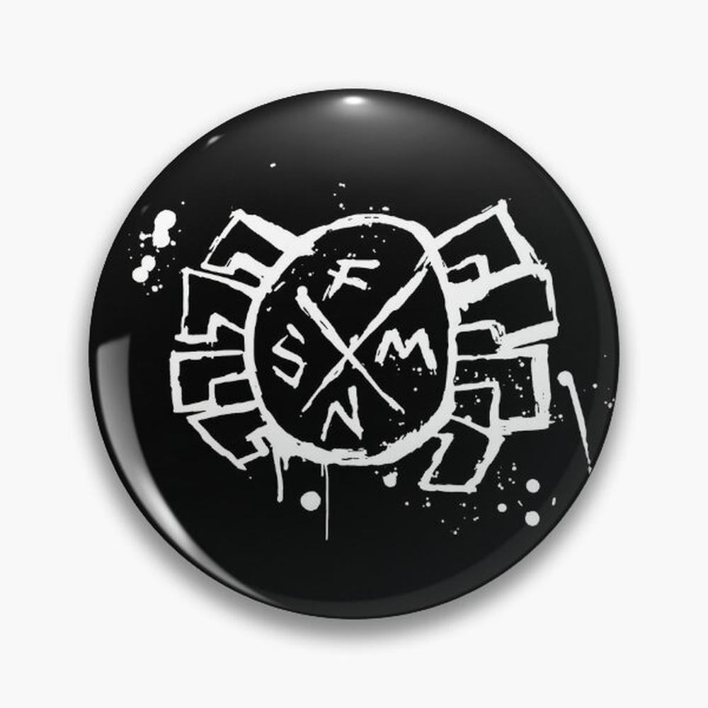 Ethnic Modern Fashion - Örümcek Punk Logo Pin düğmeler broş