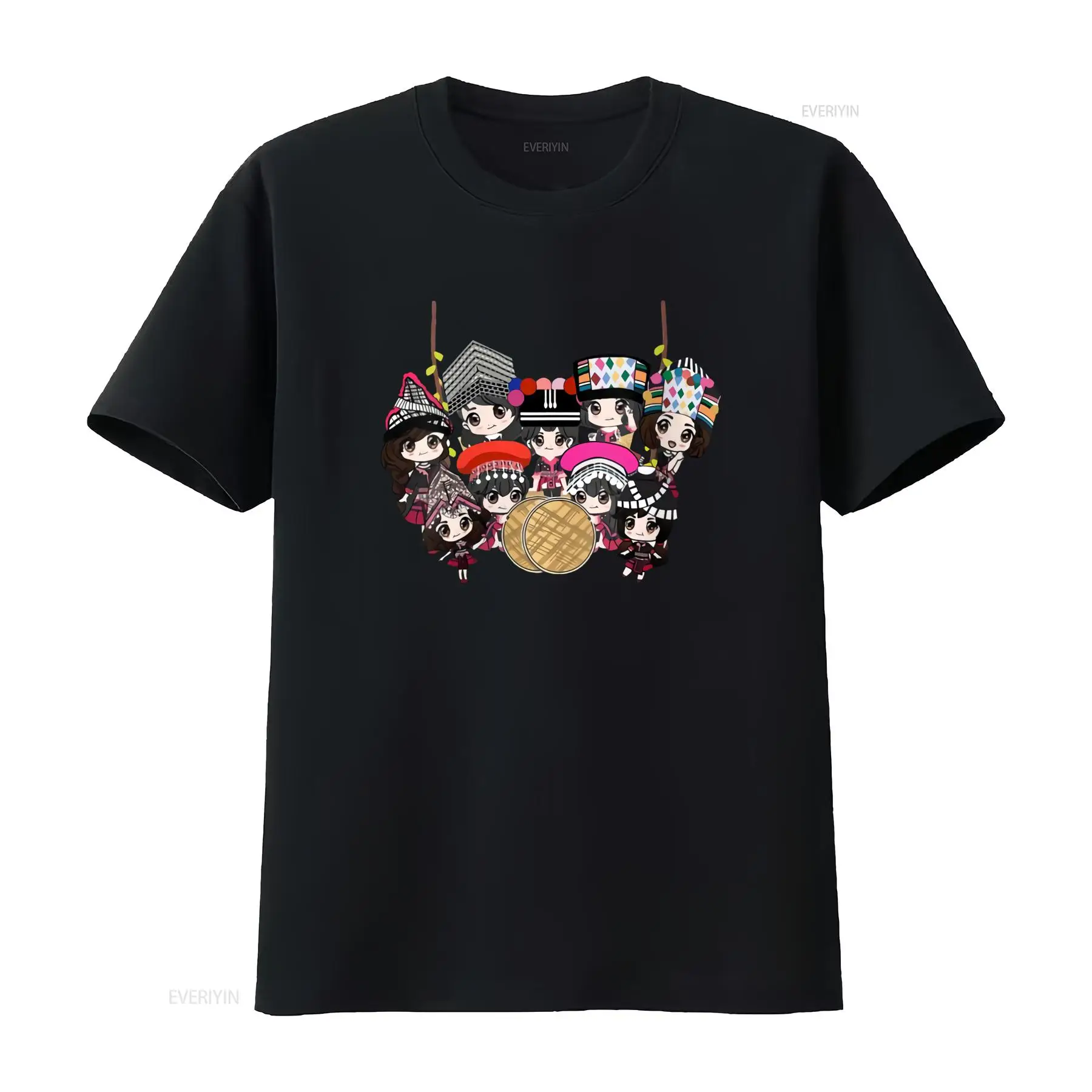 Fashion Ethnic Wear For Men - 9 Hmong Kız Çocuk Karikatür Baskılı