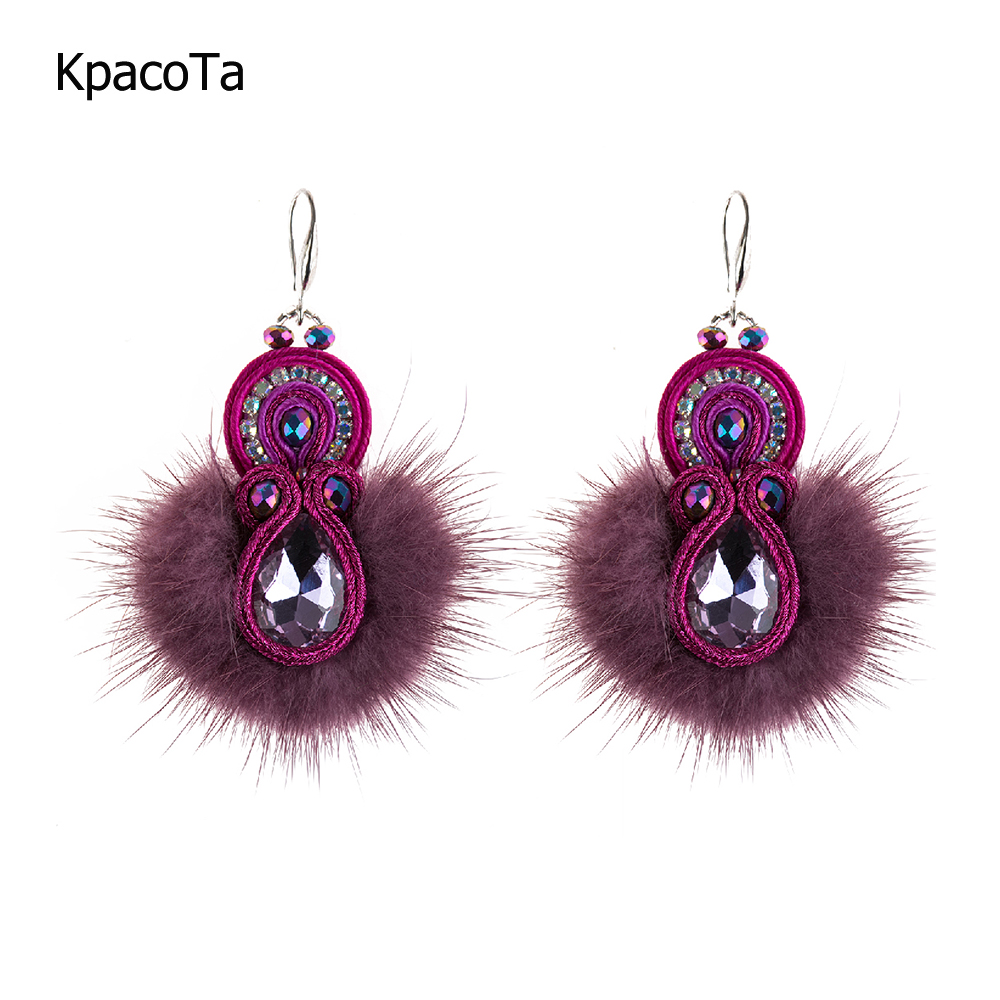 Winter Ethnic Fashion For Women - KpacoTa el yapımı Soutache tüy kadın