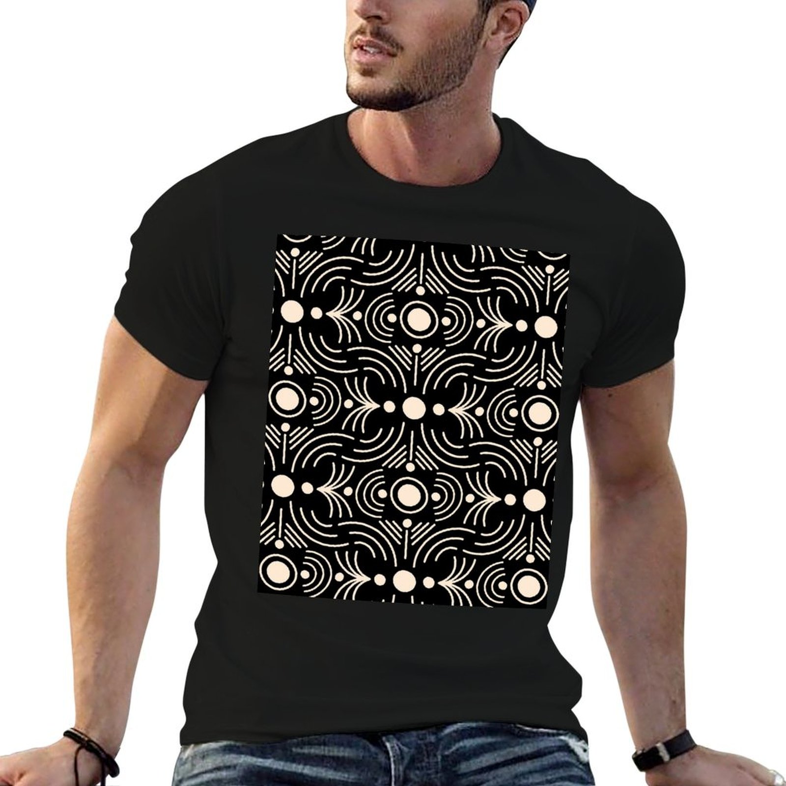 Mudcloth Print Top - Boho Çamur Bezi - Geometrik Soyut