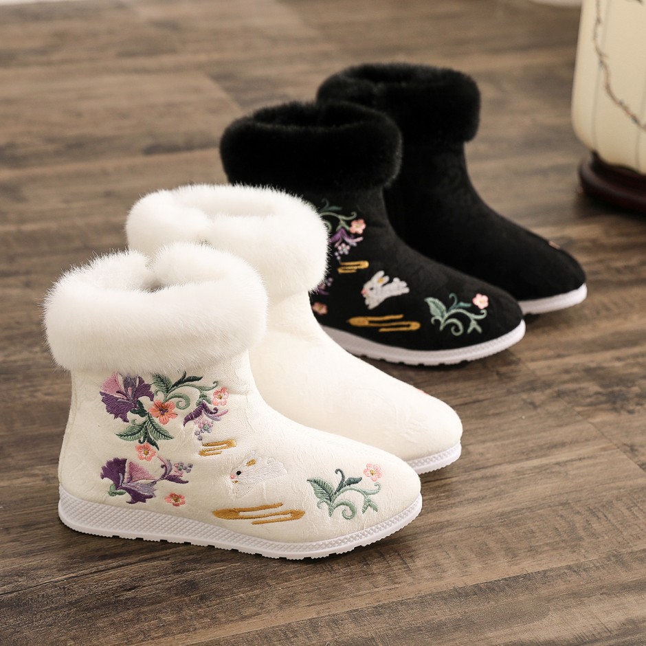 Winter Ethnic Fashion For Women - Moda kışlık botlar kadın ayakkabısı etnik