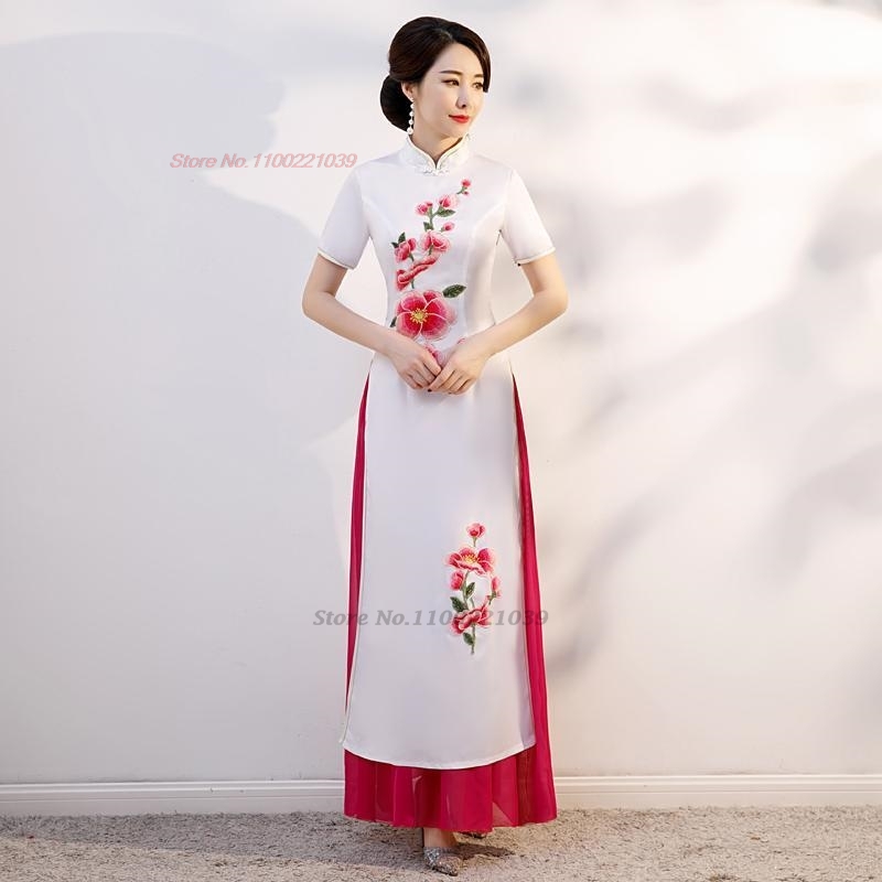 Ao Dai Vietnam Dress - 2026 Vietnam elbisesi aodai geleneksel Çin