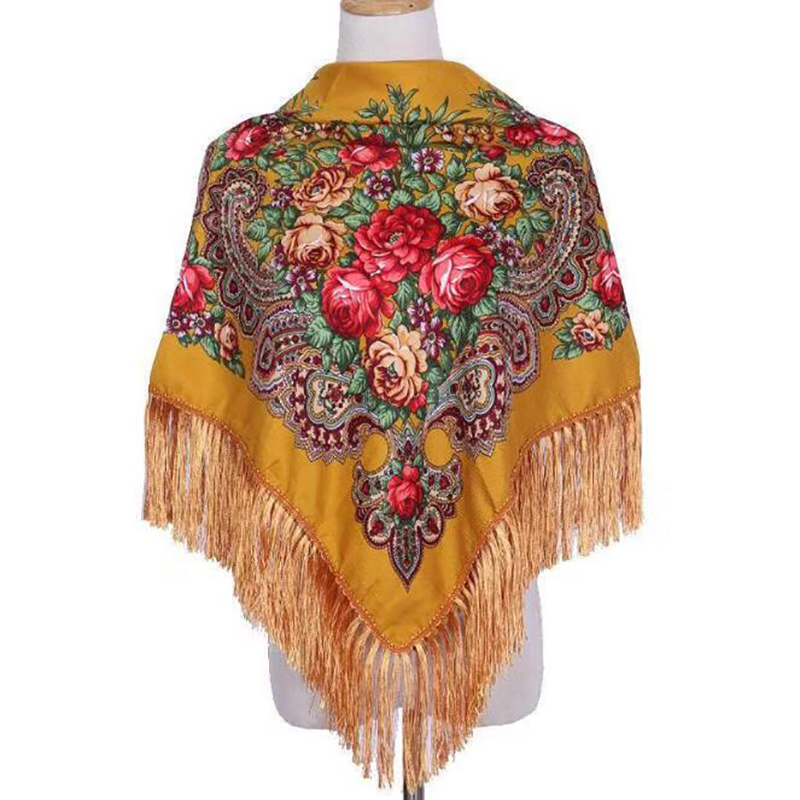 Retro Baskılı Eşarp Kış Boho Ş - Winter Ethnic Fashion For Women incelemesi ve fiyatı