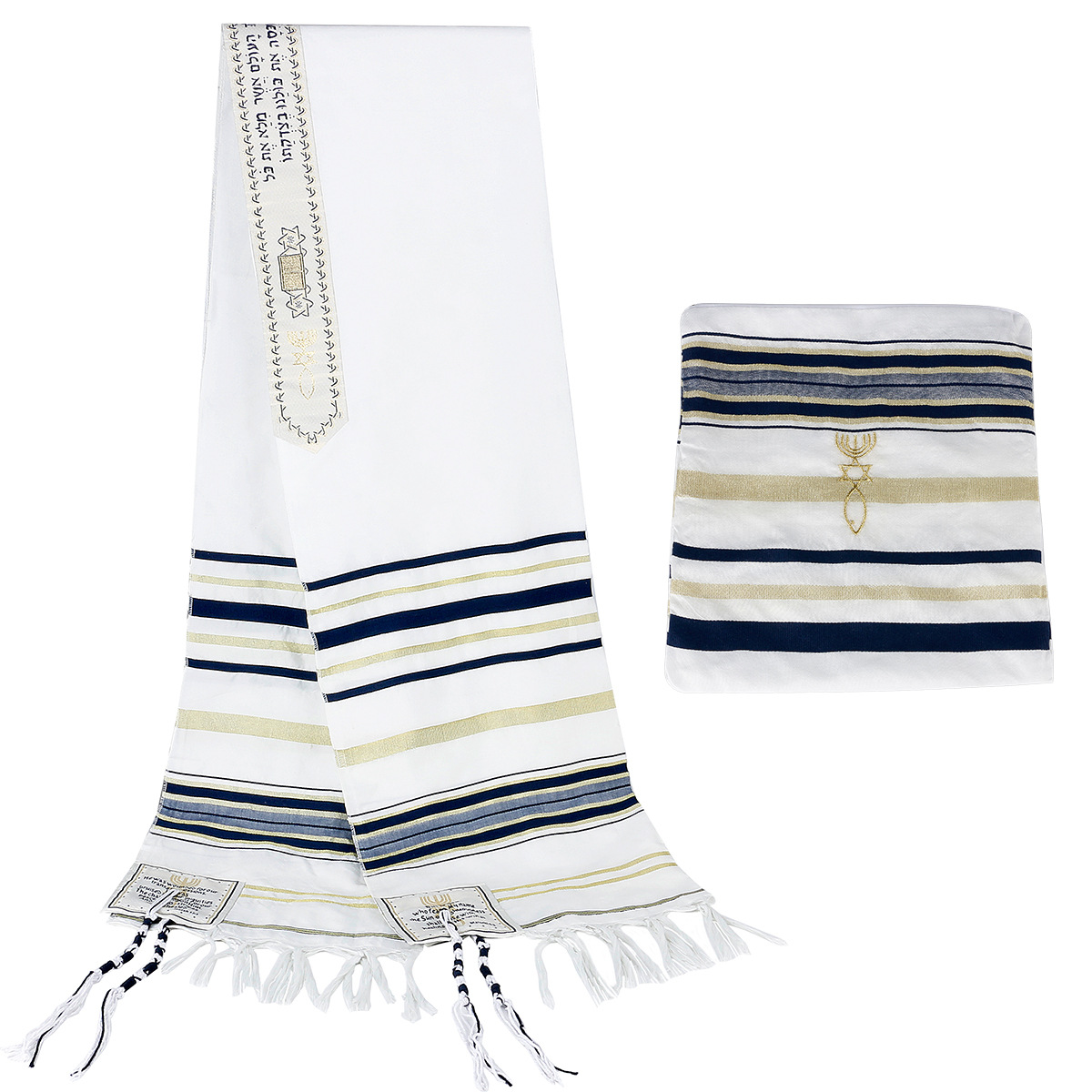 Yahudi Tallit İsrail Dua Şalı  - Ethnic Fashion For Men incelemesi ve fiyatı