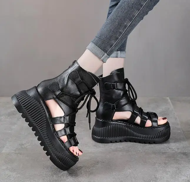 8CM etnik inek hakiki deri aya - Ethnic Modern Fashion incelemesi ve fiyatı