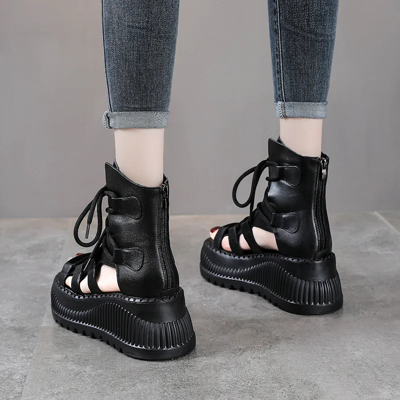 8CM etnik inek hakiki deri aya - Ethnic Modern Fashion incelemesi ve fiyatı