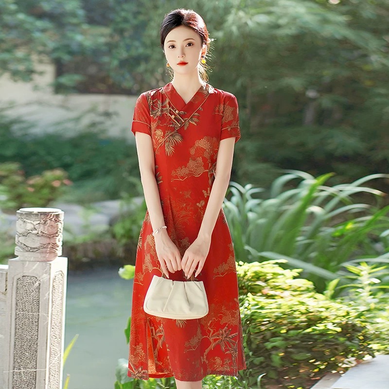 Vietnam Aodai Cheongsam Vintag - Ao Dai Vietnam Dress incelemesi ve fiyatı