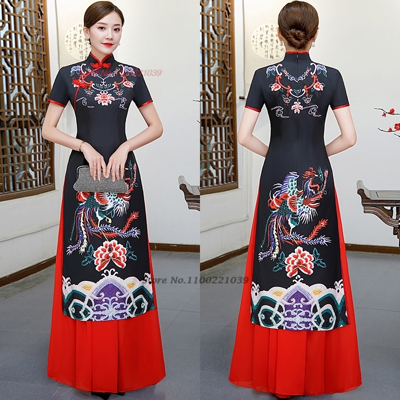 2026 Çin geliştirilmiş qipao e - Ao Dai Vietnam Dress incelemesi ve fiyatı