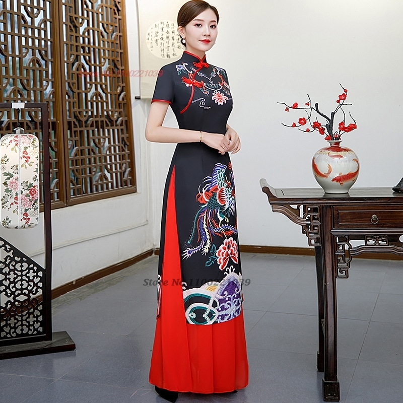 2026 Çin geliştirilmiş qipao e - Ao Dai Vietnam Dress incelemesi ve fiyatı