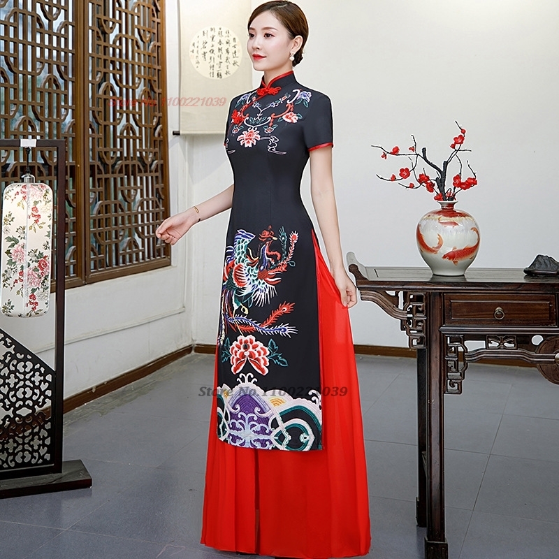 2026 Çin geliştirilmiş qipao e - Ao Dai Vietnam Dress incelemesi ve fiyatı