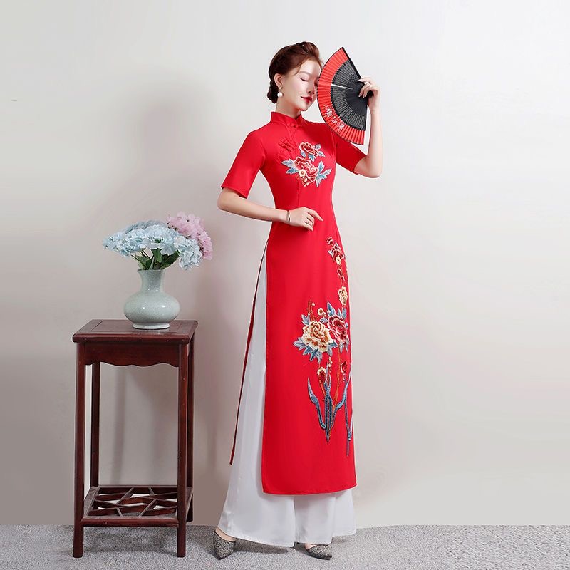 Yaz Kadın Geleneksel Vietnam A - Ao Dai Vietnam Dress incelemesi ve fiyatı