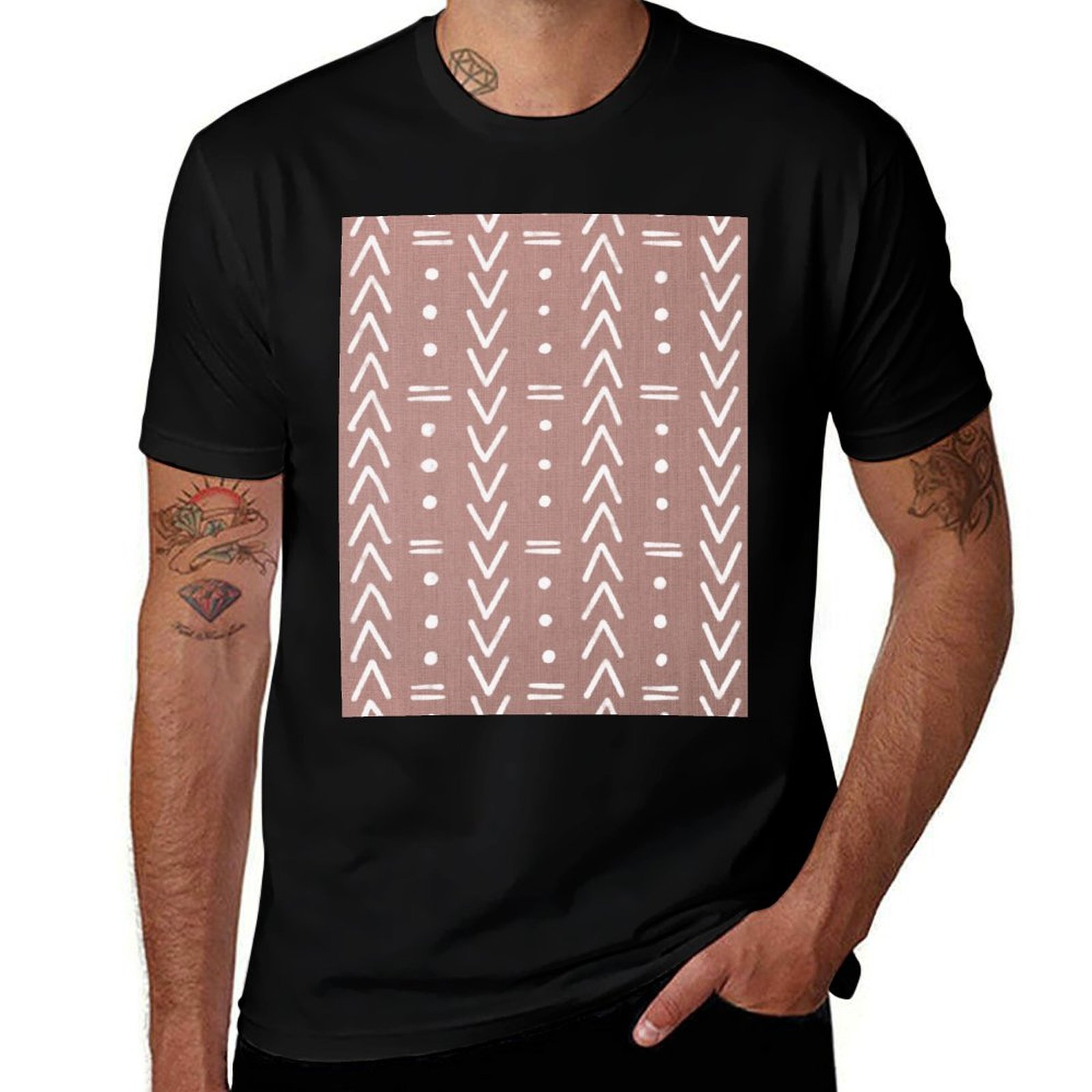 Beyaz Çamur Bezi Desenli Geome - Mudcloth Print Top incelemesi ve fiyatı