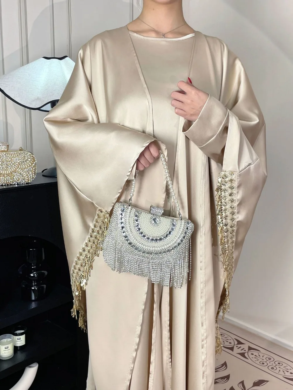Müslüman Kadın Abaya Elbise 2  - Jalabiya Women Arabic incelemesi ve fiyatı