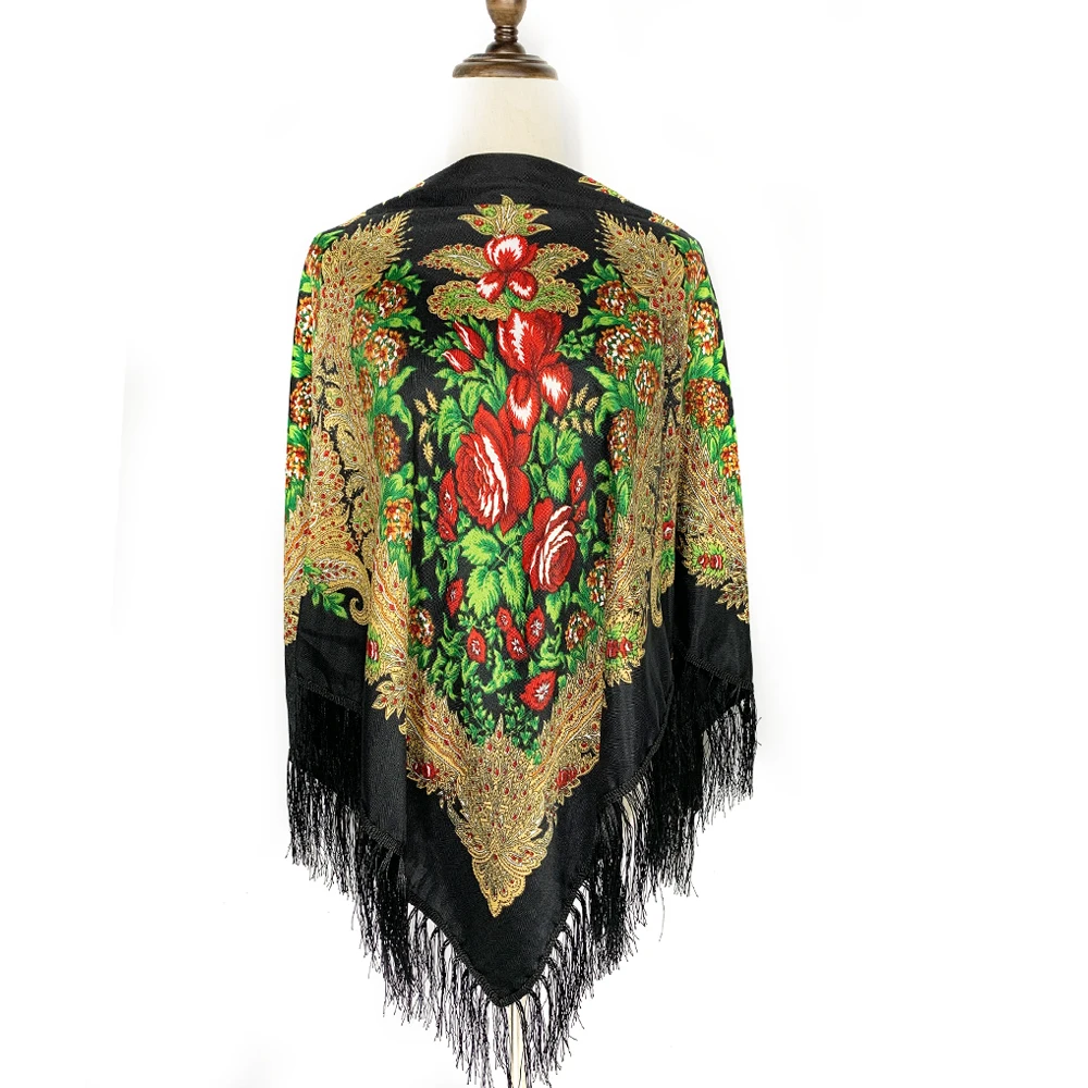 130*130 cm Etnik Tarzı Rus Kar - Winter Ethnic Fashion For Women incelemesi ve fiyatı